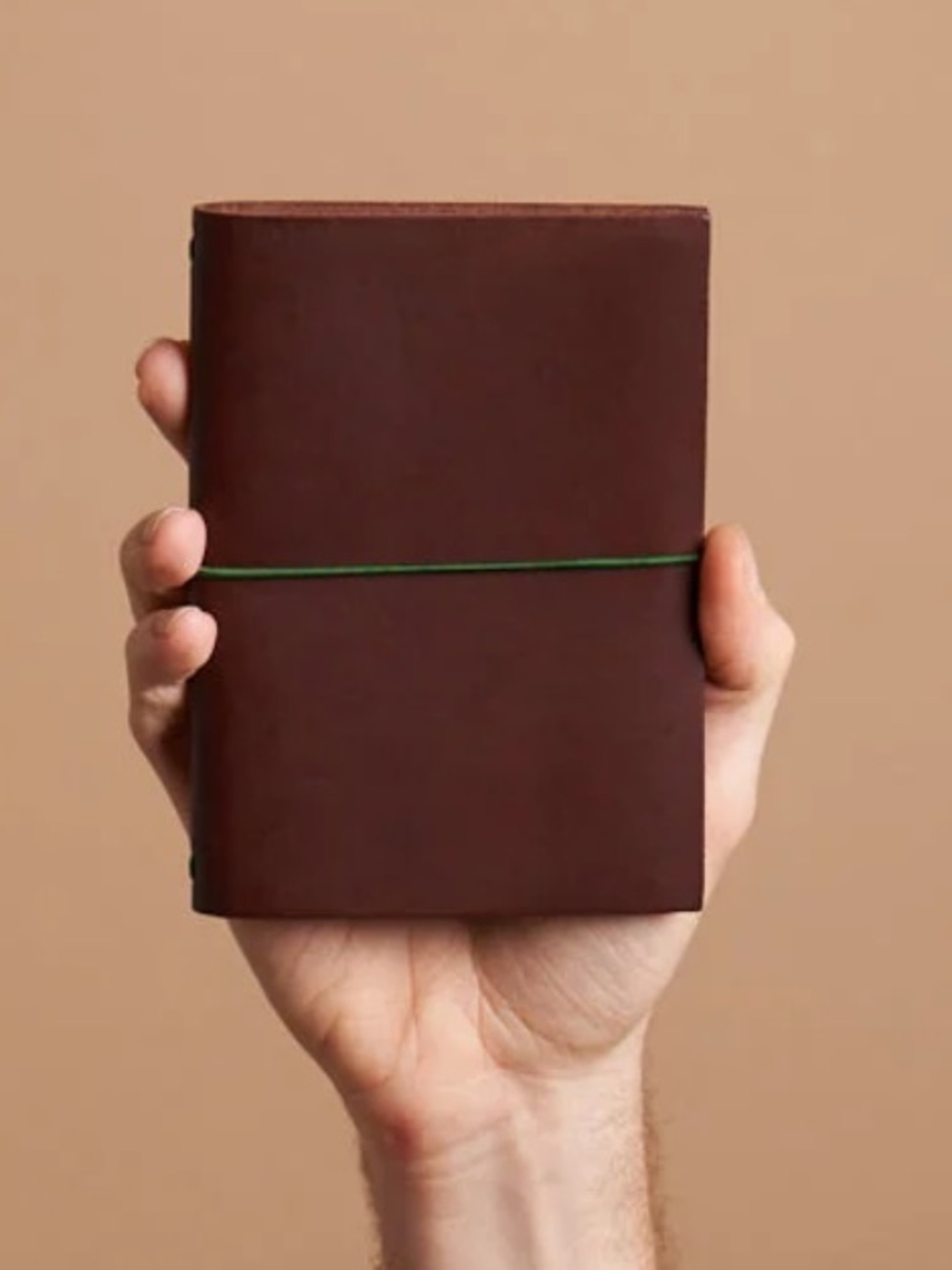 Paper Republic Grand Voyageur Leather Journal in CHESTNUT BROWN | Pocket Size